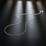 1mm Snake Chain Necklace 925 Sterling Silver Inch For Woman Jewelry - Gemstone Gold