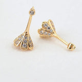 24K Gold Flower Bead Earrings WomenCharms Jewelry Accessories - Gemstone Gold