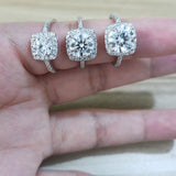 3CT Diamond Engagement Ring Moissanite For Women Jewelry - Genuine - Gemstone