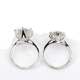 5 Carat Diamond Bride Ring Silver Promise Women Wedding Jewelry - Genuine - Gemstone