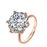 5 Carat Diamond Bride Ring Silver Promise Women Wedding Jewelry - Genuine - Gemstone