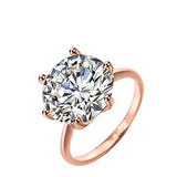 5 Carat Diamond Bride Ring Silver Promise Women Wedding Jewelry - Genuine - Gemstone