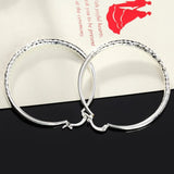 5CM circle hoop Earrings for Women wedding party Jewelry - Gemstone Gold