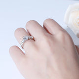 5CT Moissanite Engagement Ring 18k Gold Women Wedding Jewelry - Genuine - Gemstone