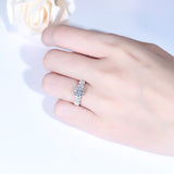 5CT Moissanite Engagement Ring 18k Gold Women Wedding Jewelry - Genuine - Gemstone