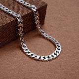 8MM Punk Chain Bracelet S925 Silver Jewelry Women Jewelry Gifts - Gemstone Gold