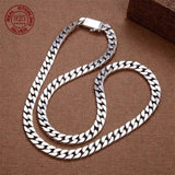 8MM Punk Chain Bracelet S925 Silver Jewelry Women Jewelry Gifts - Gemstone Gold