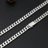 8MM Punk Chain Bracelet S925 Silver Jewelry Women Jewelry Gifts - Gemstone Gold