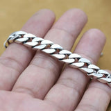 8MM Punk Chain Bracelet S925 Silver Jewelry Women Jewelry Gifts - Gemstone Gold