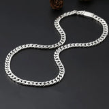 8MM Punk Chain Bracelet S925 Silver Jewelry Women Jewelry Gifts - Gemstone Gold