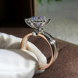 Classic 4 Claws Bridal Ring Wedding Zircon Timeless Style Jewelry