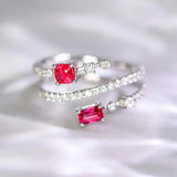  Luxury Twist Cocktail Ring for Women Gold Party Jewelry