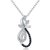 Women Black Pendant Necklace Wedding for Women Jewelry