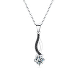 Women Black Pendant Necklace Wedding for Women Jewelry