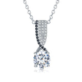 Women Black Pendant Necklace Wedding for Women Jewelry