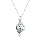 Women Black Pendant Necklace Wedding for Women Jewelry