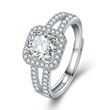 Gem Zircon For Women Ring Wedding 925 Sterling Silver Fine Jewelry Party Gifts