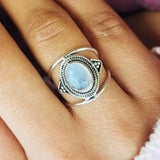 Vintage Two Tone Pearl Ring Women Accessories Girl Party Jewelry