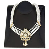 Natural Stone Beaded Necklace Drop Earring Wedding Jewelry Set