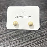 Vintage Thick Teardrop Earrings for Women Gold Dome Jewelry