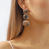 Vintage Square Jelly Jewelry set For Women Anniversaire Jewelry