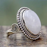 Vintage Two Tone Pearl Ring Women Accessories Girl Party Jewelry