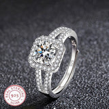 Gem Zircon For Women Ring Wedding 925 Sterling Silver Fine Jewelry Party Gifts