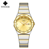 Luxury White Diamond Watch Women Wedding Jewelry