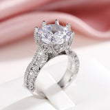 White Zircon Wedding Ring for Women Engagement Jewelry