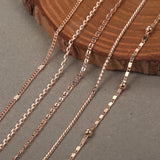 Classic Chain Necklace For Women 585 Rose Gold Jewelry