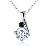 Women Black Pendant Necklace Wedding for Women Jewelry
