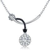 Women Black Pendant Necklace Wedding for Women Jewelry