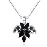 Women Black Pendant Necklace Wedding for Women Jewelry