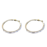 Luxury Big Circle Hoop Earrings For Women Wedding Jewelry