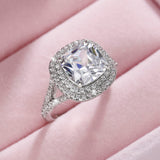 White Zircon Wedding Ring for Women Engagement Jewelry