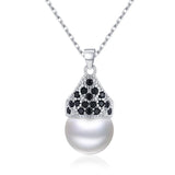 Women Black Pendant Necklace Wedding for Women Jewelry