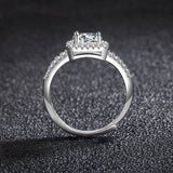 Gem Zircon For Women Ring Wedding 925 Sterling Silver Fine Jewelry Party Gifts