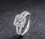 Gem Zircon For Women Ring Wedding 925 Sterling Silver Fine Jewelry Party Gifts