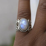 Vintage Two Tone Pearl Ring Women Accessories Girl Party Jewelry