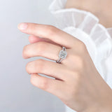 Gem Zircon For Women Ring Wedding 925 Sterling Silver Fine Jewelry Party Gifts