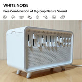 Air Aroma Diffuser Humidifier Night Light Bluetooth Speaker White Noise Machine - Gemstone Gold