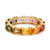 Amethyst Women Gold Ring Weedding Anniversary Girl Gift Jewelry - Gemstone Gold