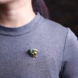 Birds Butterfly Bee Brooch Jewelry For Women Pearl Rhinestone Animal Wedding - Gemstone Gold