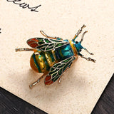 Birds Butterfly Bee Brooch Jewelry For Women Pearl Rhinestone Animal Wedding - Gemstone Gold