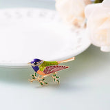Birds Butterfly Bee Brooch Jewelry For Women Pearl Rhinestone Animal Wedding - Gemstone Gold