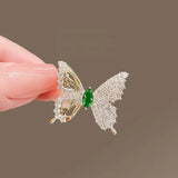 Birds Butterfly Bee Brooch Jewelry For Women Pearl Rhinestone Animal Wedding - Gemstone Gold