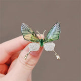 Birds Butterfly Bee Brooch Jewelry For Women Pearl Rhinestone Animal Wedding - Gemstone Gold