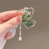 Birds Butterfly Bee Brooch Jewelry For Women Pearl Rhinestone Animal Wedding - Gemstone Gold
