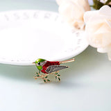 Birds Butterfly Bee Brooch Jewelry For Women Pearl Rhinestone Animal Wedding - Gemstone Gold