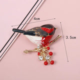 Birds Butterfly Bee Brooch Jewelry For Women Pearl Rhinestone Animal Wedding - Gemstone Gold